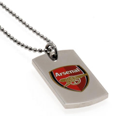 Arsenal FC Colour Crest Dog Tag & Chain