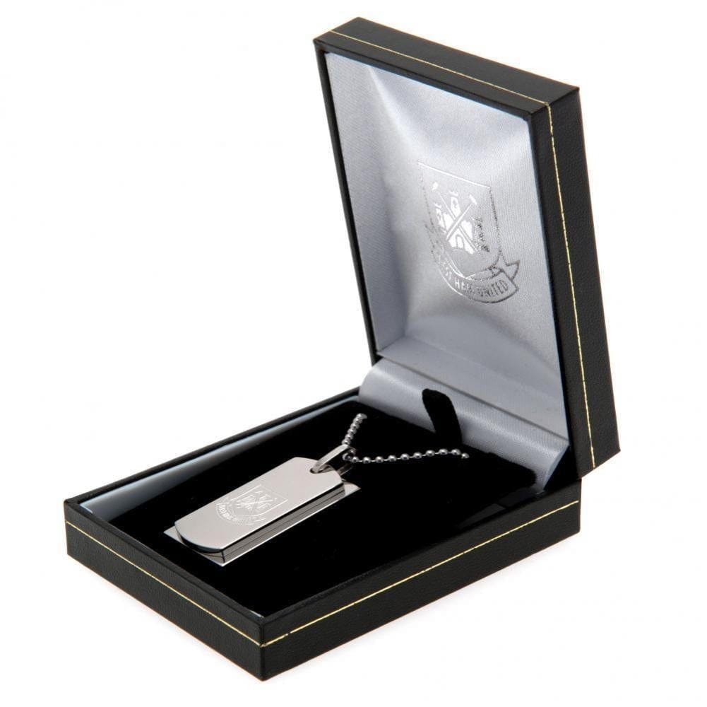 West Ham United FC Double Dog Tag & Chain CT