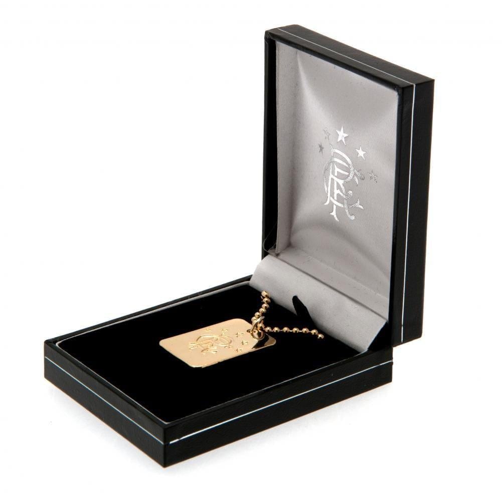 Rangers FC Gold Plated Dog Tag & Chain