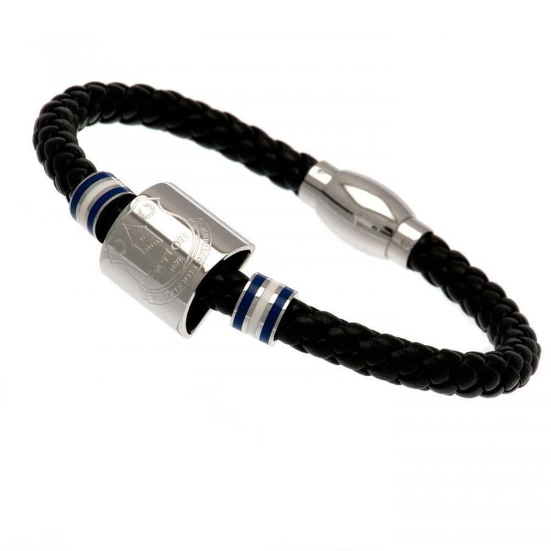 Everton FC Colour Ring Leather Bracelet