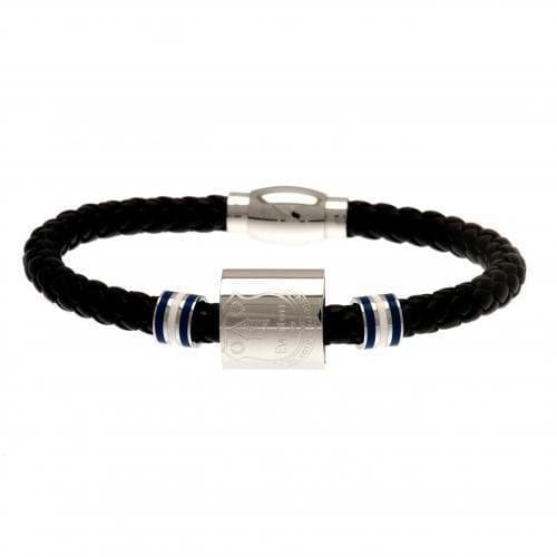 Everton FC Colour Ring Leather Bracelet