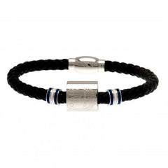 Everton FC Colour Ring Leather Bracelet