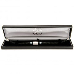 Manchester City FC Colour Ring Leather Bracelet