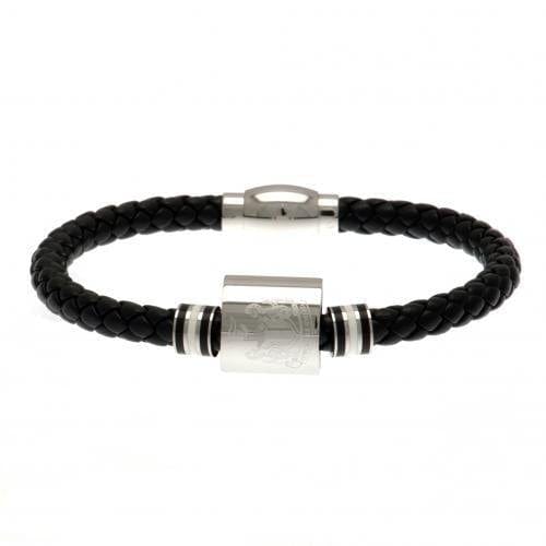 Newcastle United FC Colour Ring Leather Bracelet