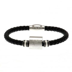 Newcastle United FC Colour Ring Leather Bracelet