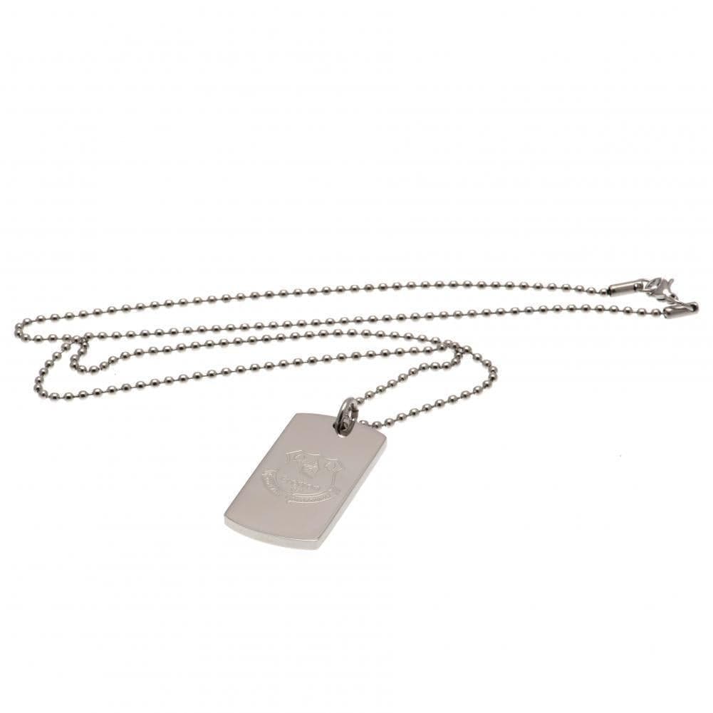 Everton FC Engraved Dog Tag & Chain