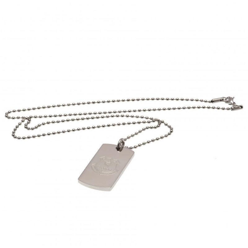 Everton FC Engraved Dog Tag & Chain
