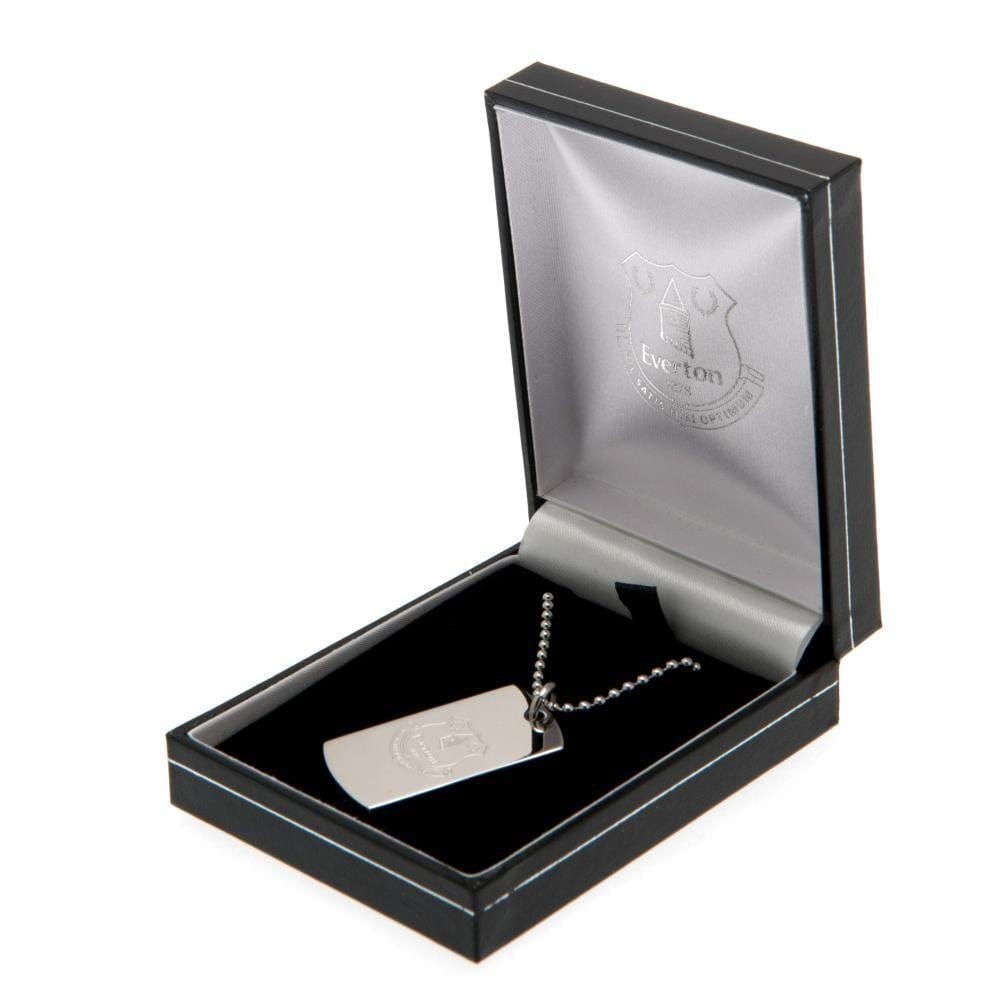 Everton FC Engraved Dog Tag & Chain
