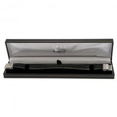 Leicester City FC Single Plait Leather Bracelet