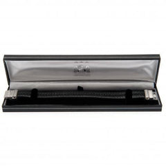 Manchester City FC Single Plait Leather Bracelet EC