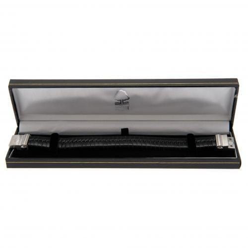 Nottingham Forest FC Single Plait Leather Bracelet