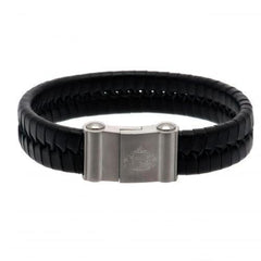 Sunderland AFC Single Plait Leather Bracelet