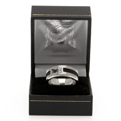Liverpool FC Black Inlay Ring