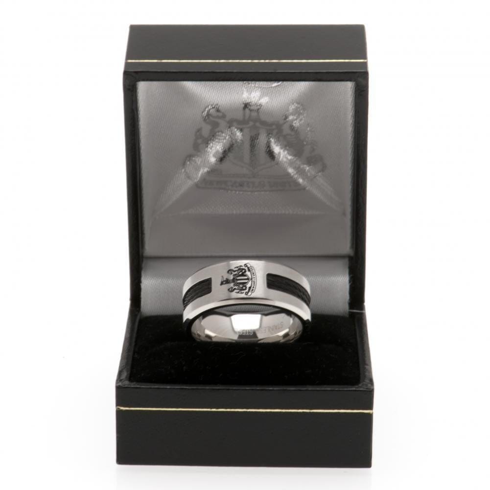Newcastle United FC Black Inlay Ring