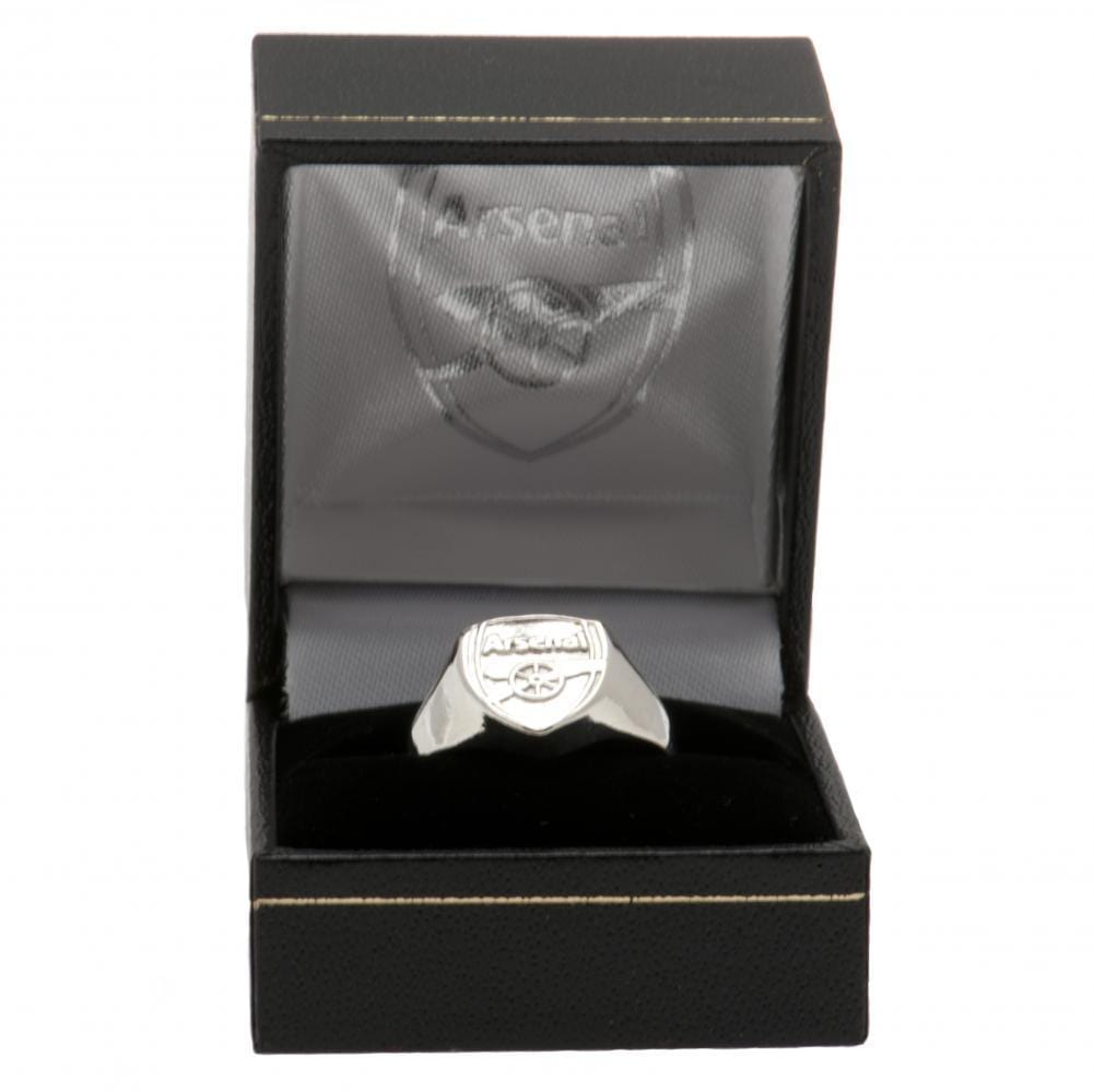 Arsenal FC Silver Plated Crest Ring