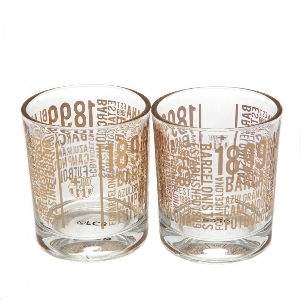 FC Barcelona 2pk Whiskey Glass Set