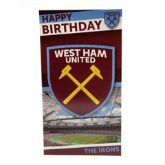 West Ham United FC Birthday Card
