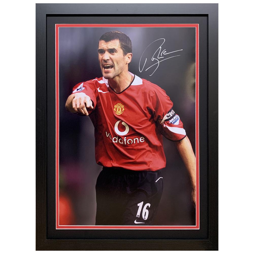 Manchester United FC Keane Signed Framed Print