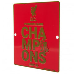 Liverpool FC Premier League Champions Window Sign