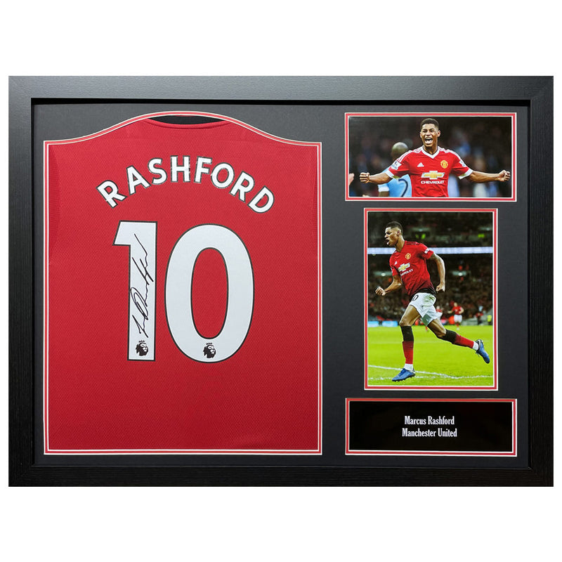 Manchester United FC Rashford Signed Shirt (Framed)