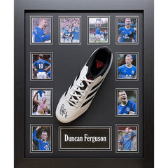 Everton FC Ferguson Signed Boot (Framed)