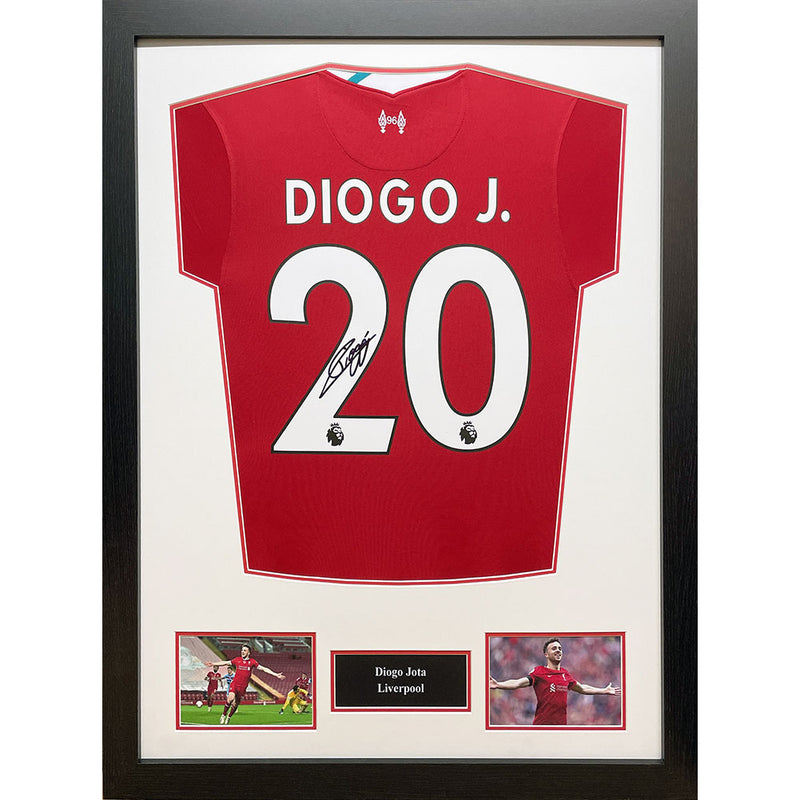 Liverpool FC Jota Signed Shirt (Framed)