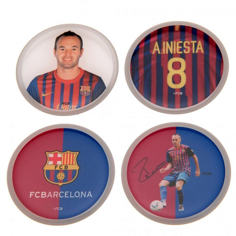 FC Barcelona 3D Stickers 4pk Iniesta