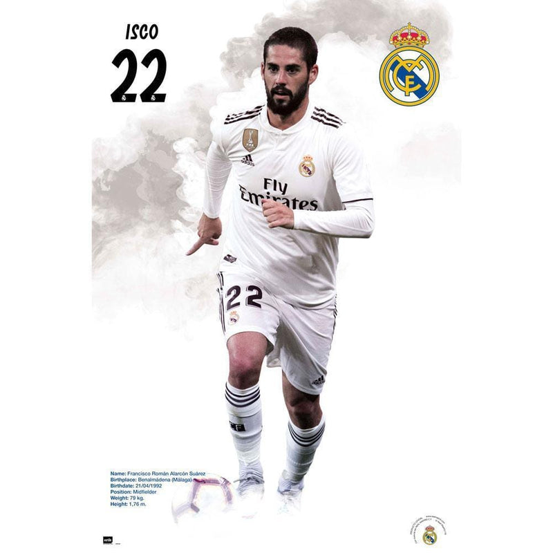 Real Madrid FC Poster Isco 59 - Sporty Magpie