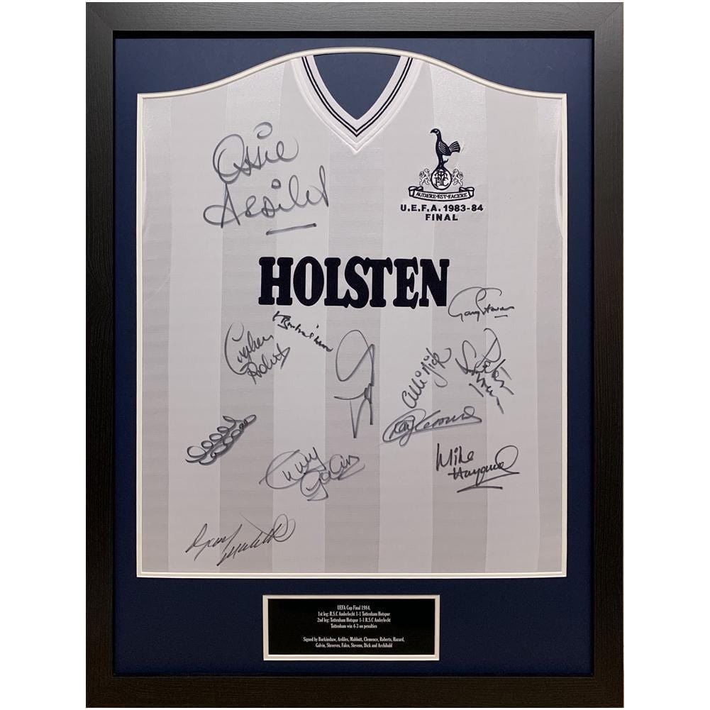Tottenham Hotspur FC 1984 UEFA Cup Final Signed Shirt (Framed) - Sporty Magpie