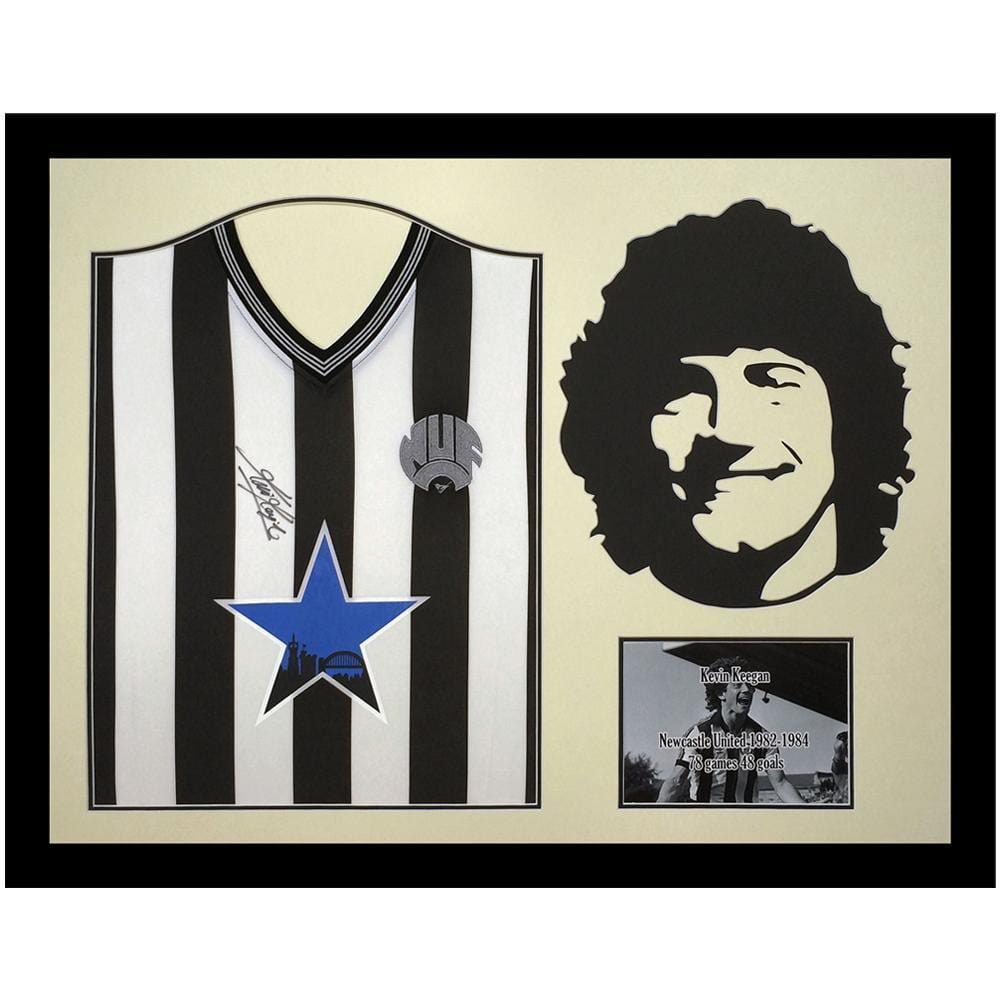 Newcastle United FC Keegan Signed Shirt Silhouette - Sporty Magpie