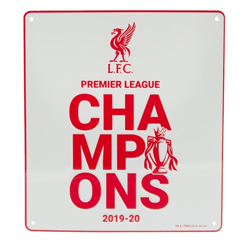 Liverpool FC Premier League Champions Sign WT - Sporty Magpie