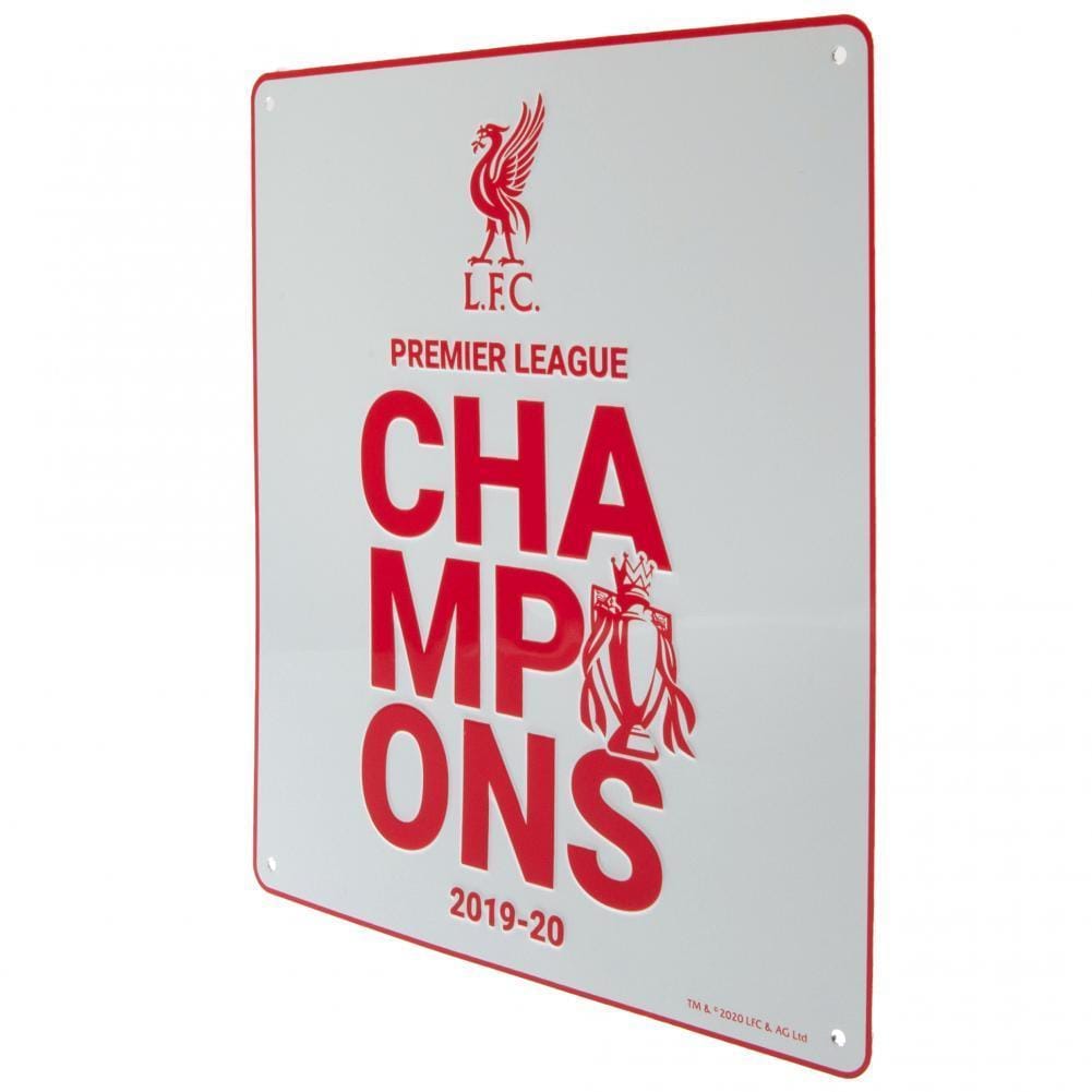 Liverpool FC Premier League Champions Sign WT - Sporty Magpie