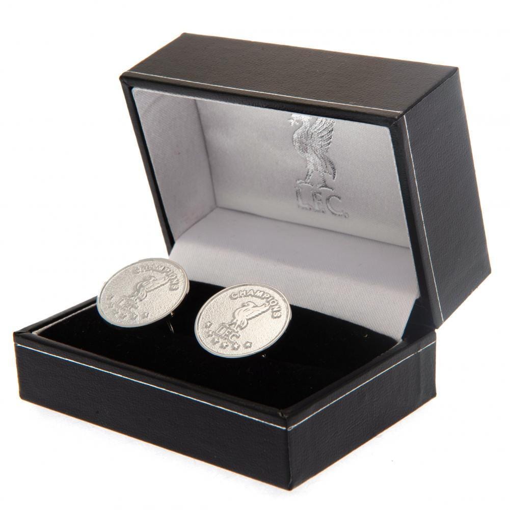 Liverpool FC Champions Of Europe Silver Plated Cufflinks - Sporty Magpie
