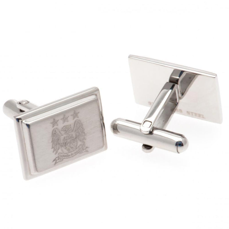 Manchester City FC Stainless Steel Cufflinks EC - Sporty Magpie