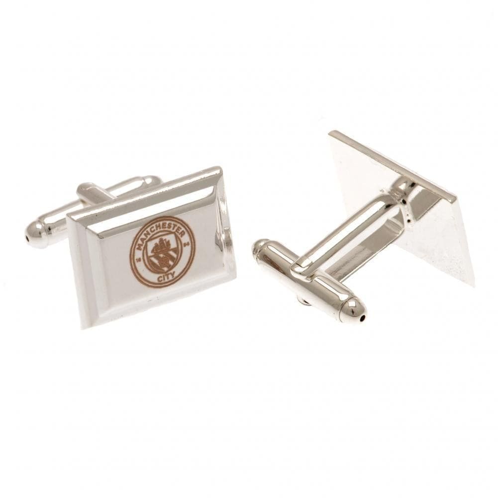 Manchester City FC Silver Plated Cufflinks - Sporty Magpie