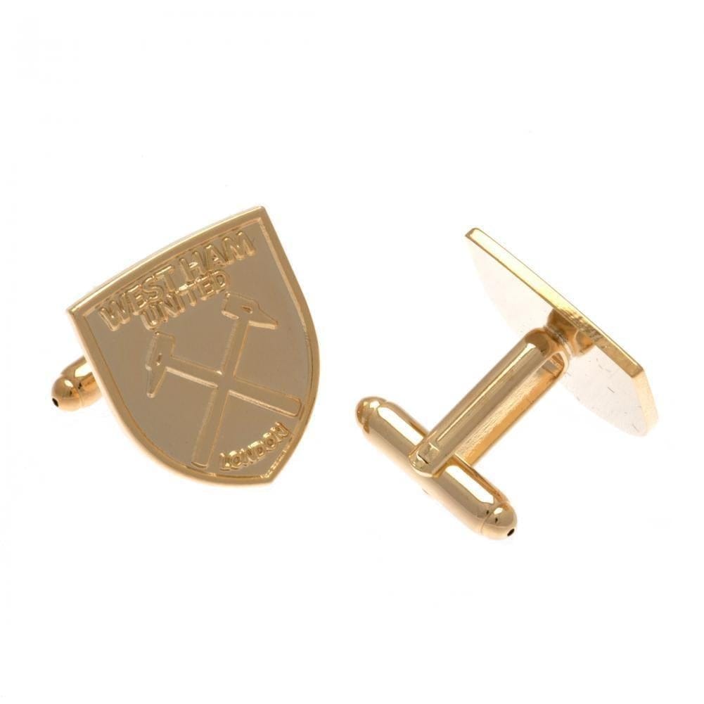 West Ham United FC Gold Plated Cufflinks - Sporty Magpie