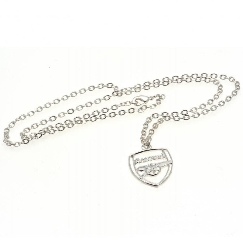 Arsenal FC Silver Plated Pendant & Chain CR - Sporty Magpie