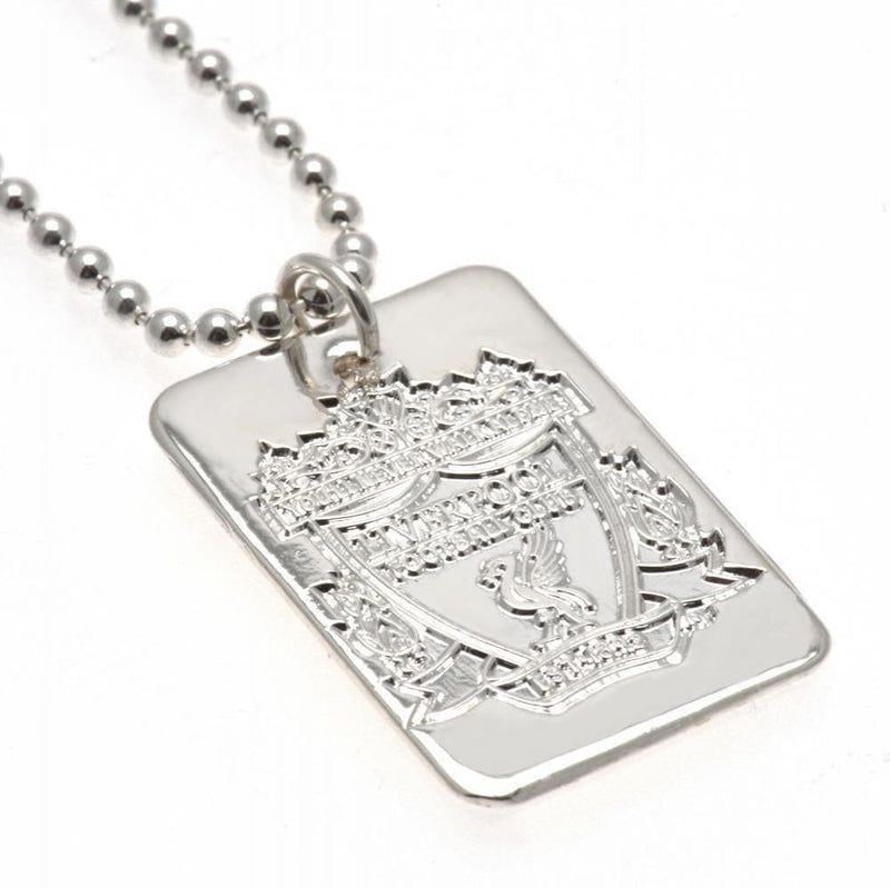 Liverpool FC Silver Plated Dog Tag & Chain - Sporty Magpie