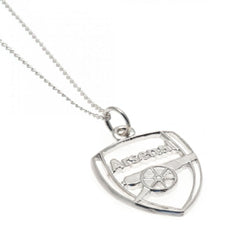 Arsenal FC Sterling Silver Pendant & Chain CR - Sporty Magpie