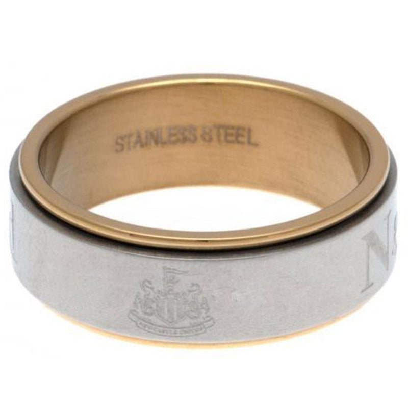 Newcastle United FC Bi Colour Spinner Ring