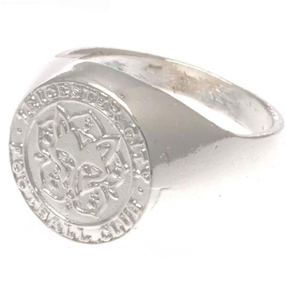 Leicester City FC Silver Plated Crest Ring - Sporty Magpie
