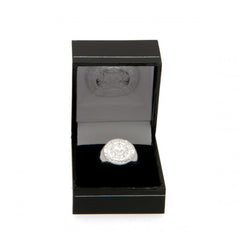 Leicester City FC Silver Plated Crest Ring - Sporty Magpie