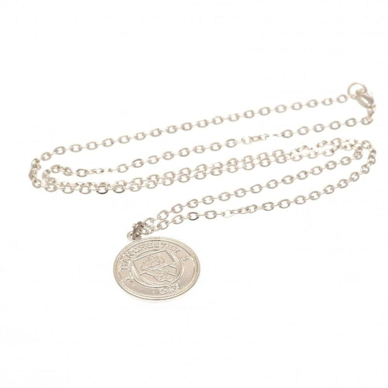 Manchester City FC Silver Plated Pendant & Chain