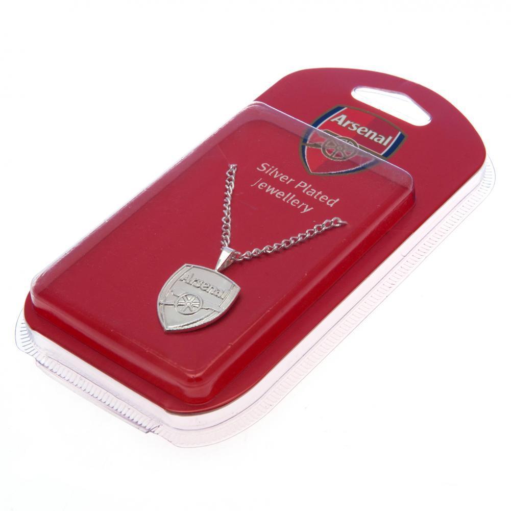Arsenal FC Silver Plated Pendant & Chain XL - Sporty Magpie