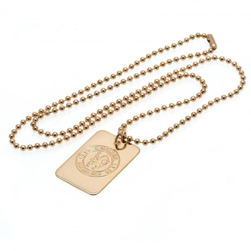 Chelsea FC Gold Plated Dog Tag & Chain - Sporty Magpie