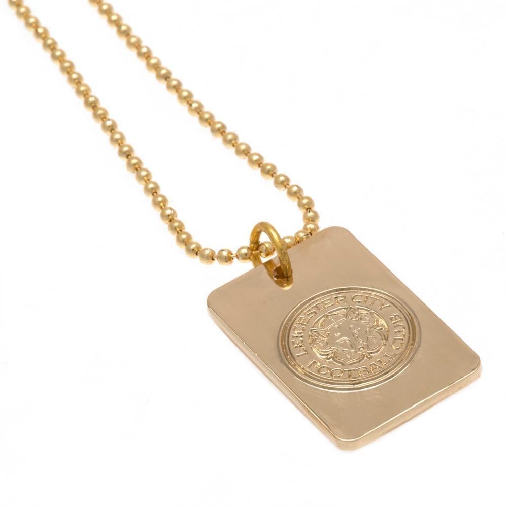 Leicester City FC Gold Plated Dog Tag & Chain - Sporty Magpie