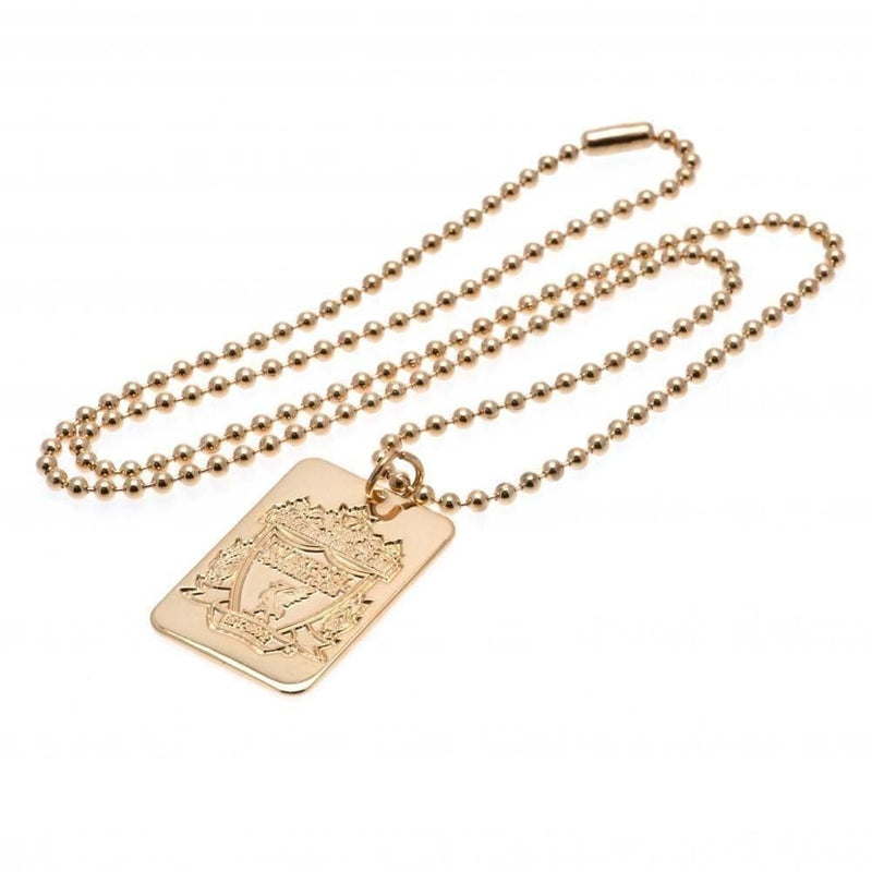 Liverpool FC Gold Plated Dog Tag & Chain - Sporty Magpie