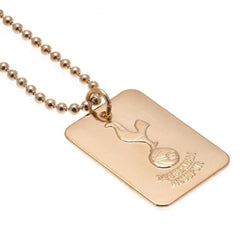 Tottenham Hotspur FC Gold Plated Dog Tag & Chain - Sporty Magpie