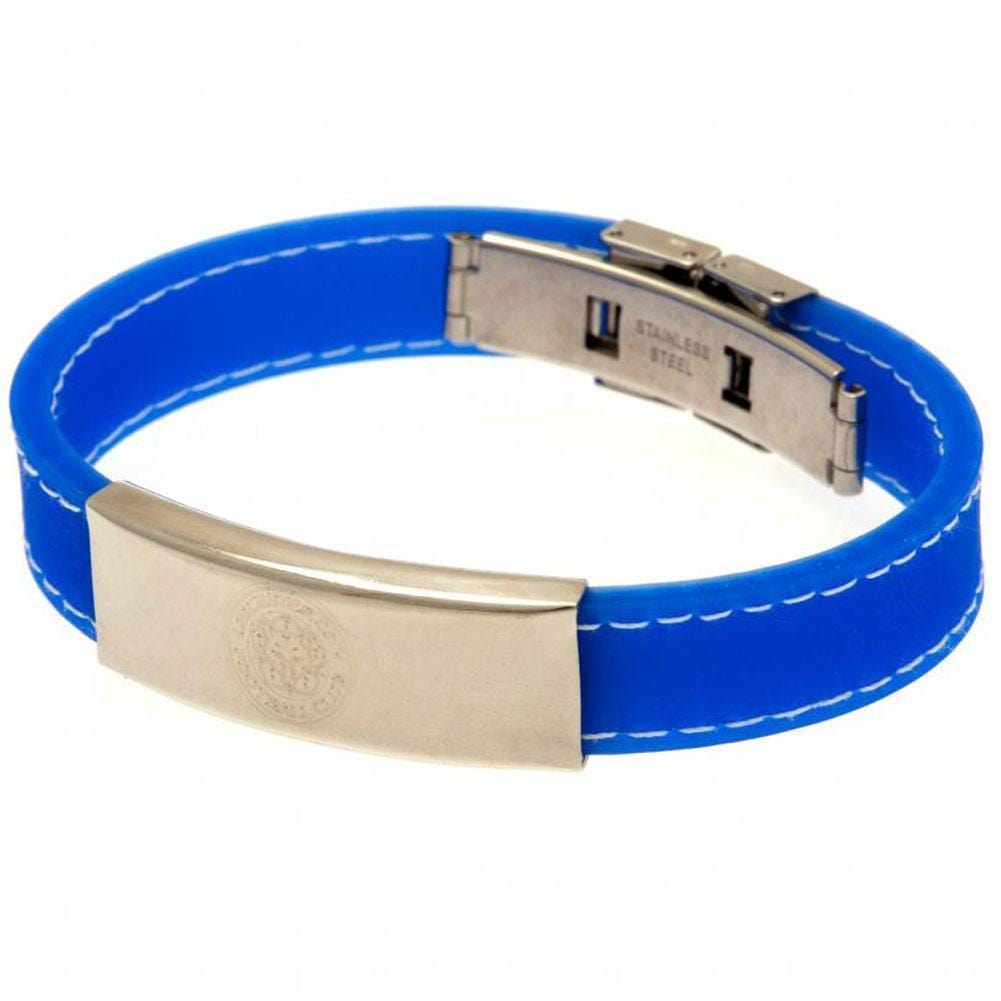 Leicester City FC Stitched Silicone Bracelet BL - Sporty Magpie