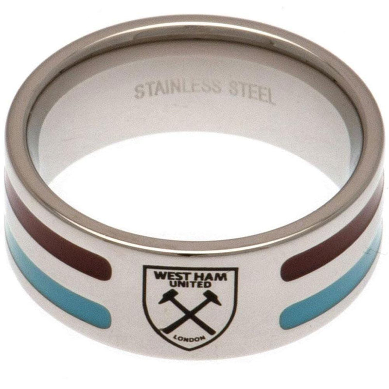 West Ham United FC Colour Stripe Ring